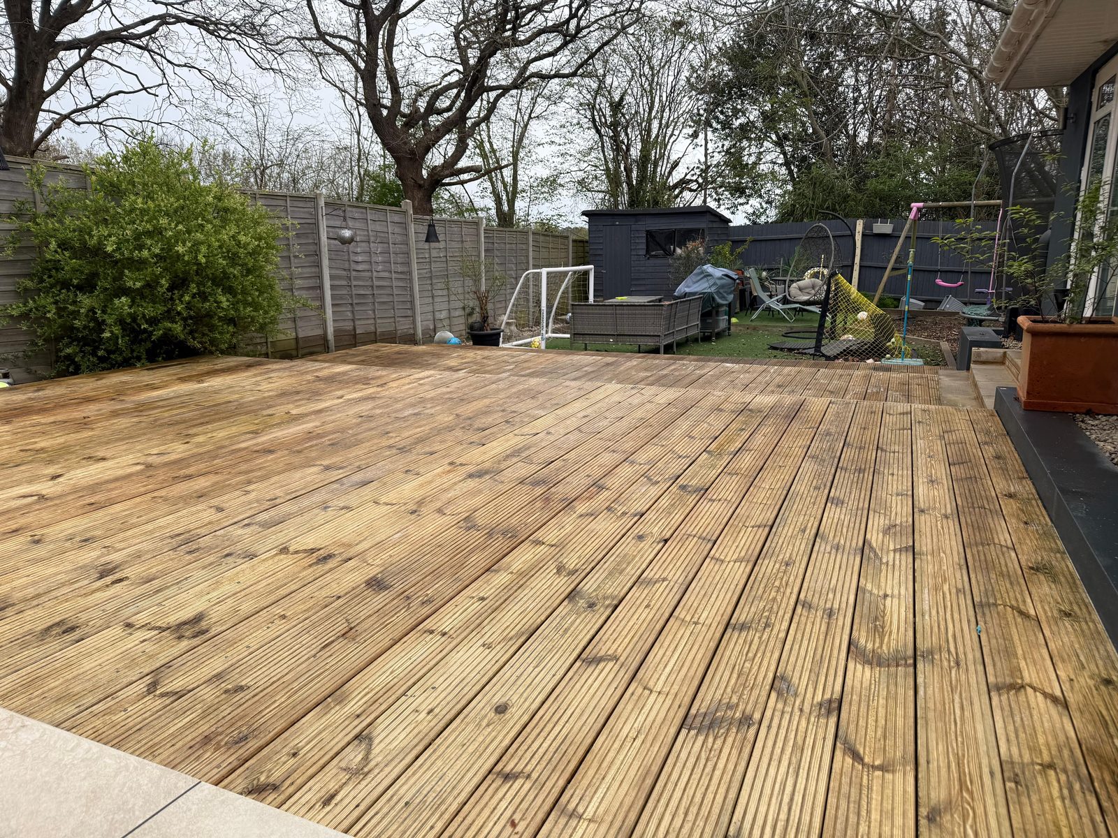 Decking cleaned and treated back to like new